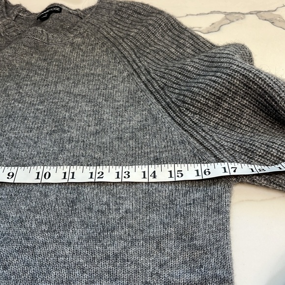 Minnie Rose wool/cashmere gray sweater - Picture 5 of 6